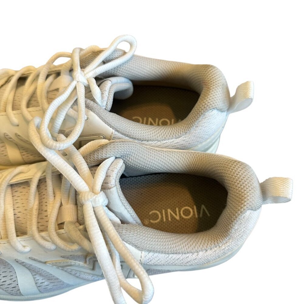 Vionic 335 Miles White Tennis Shoes Sneakers Athletic Athleisure Comfort Size 8 - Picture 5 of 12